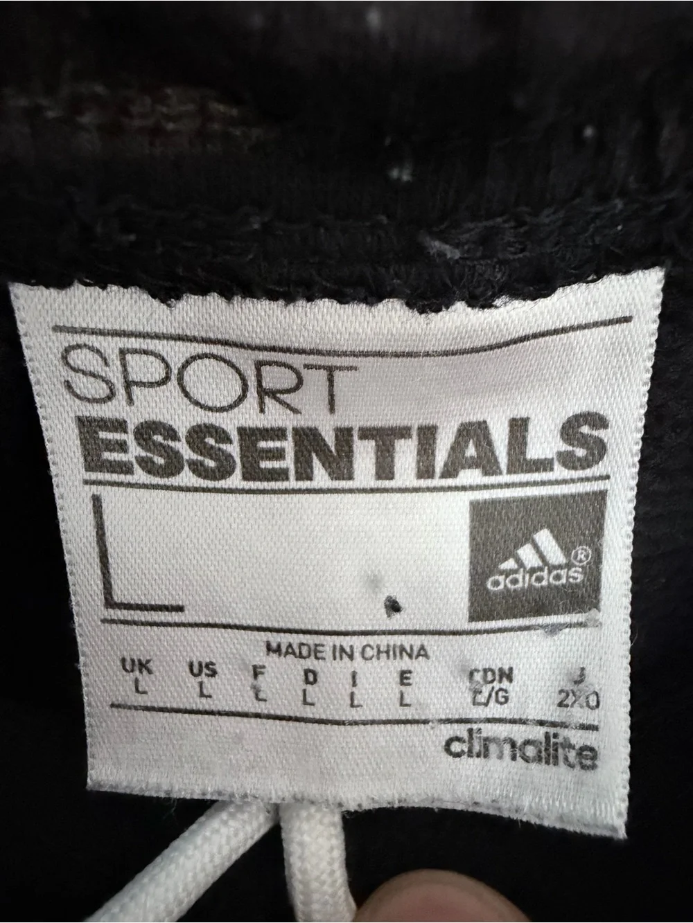 adidas Black Athletic Shorts with White Side Panel